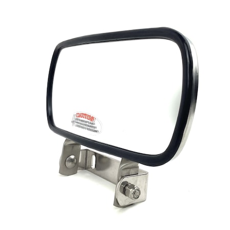 Retrac 8in x 4in Stainless Convex Look-Down Mirror Assembly 610868